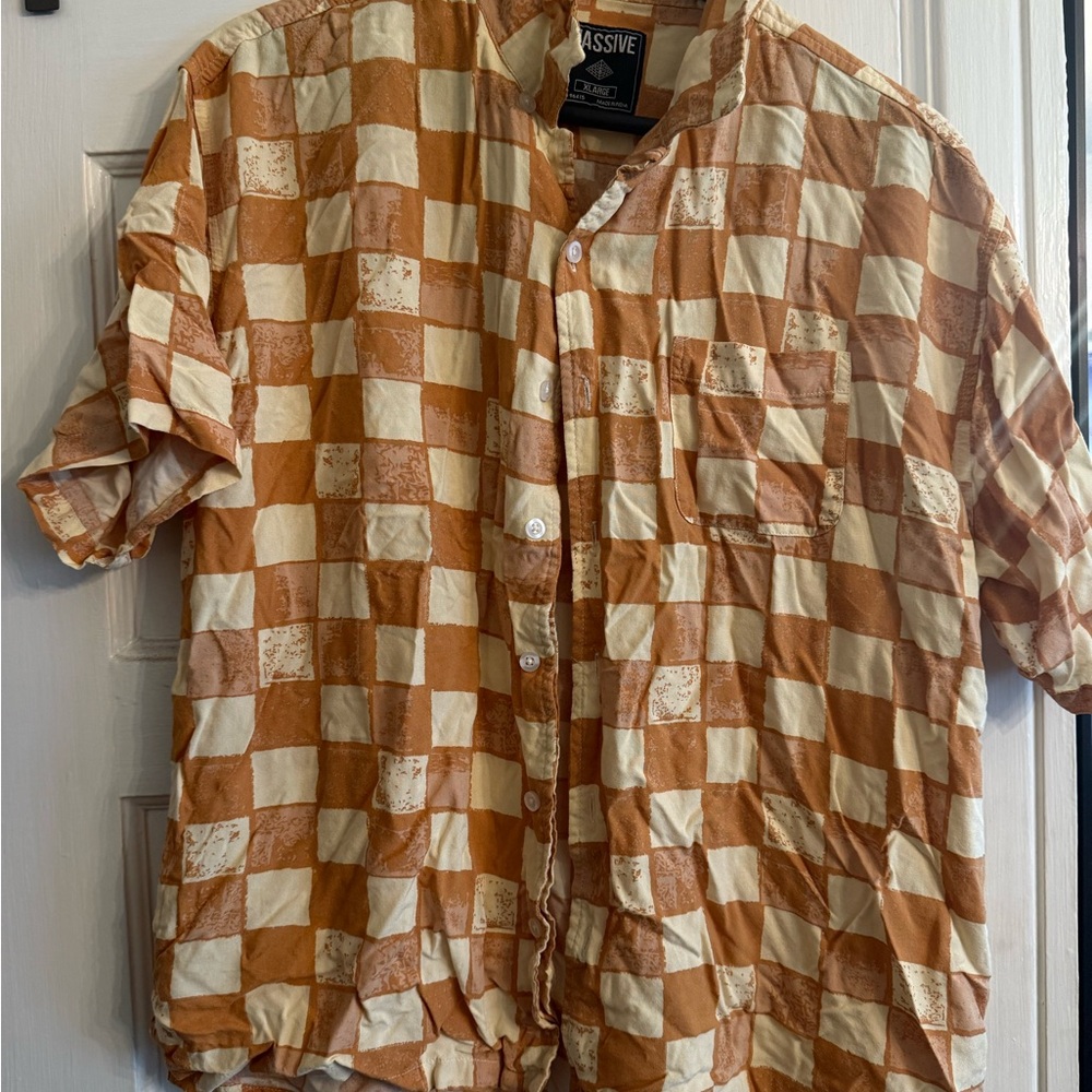 Men's yellow Checkered Set - XL